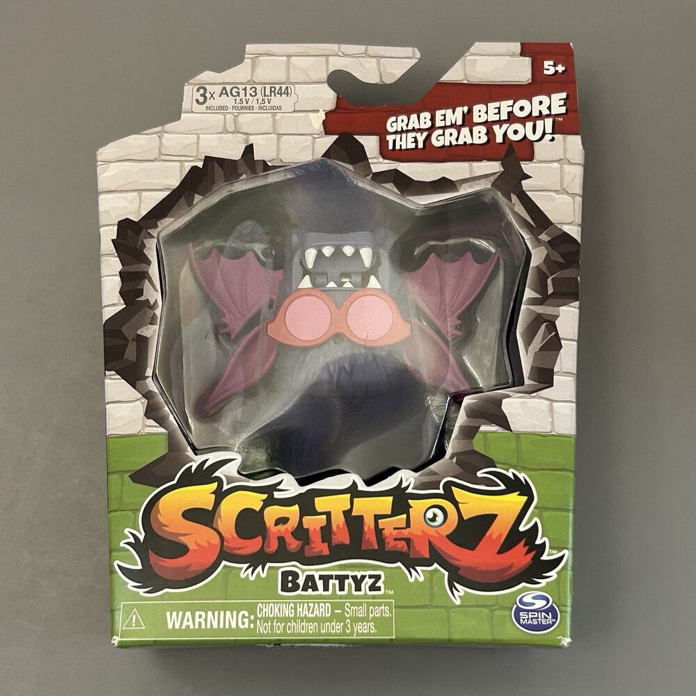 Spin Master Scritterz Battyz Interactive Jungle Creature Mini Monster Toy